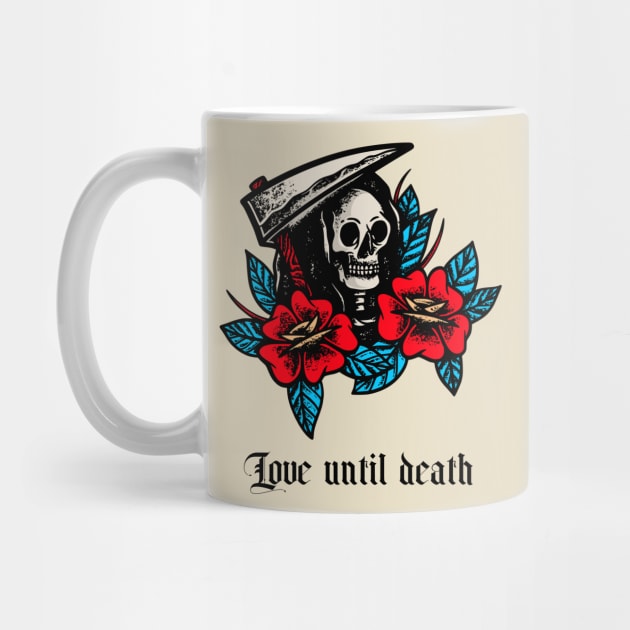 Love Until Death Skull Art by Mrkedi